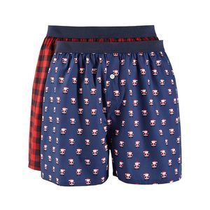 CLUBROOM Intimates 2 Pack Navy Holiday Boxers Underwear XXL